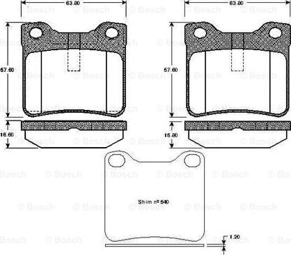 BOSCH 0 986 TB2 176 - Jarrupala, levyjarru inparts.fi