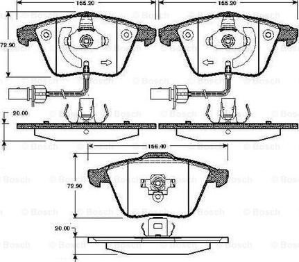 BOSCH 0 986 TB2 849 - Jarrupala, levyjarru inparts.fi