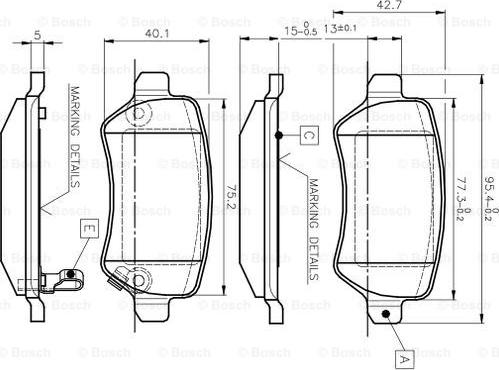 BOSCH 0 986 TB2 845 - Jarrupala, levyjarru inparts.fi