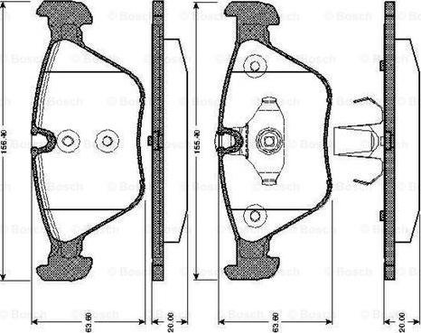 BOSCH 0 986 TB2 848 - Jarrupala, levyjarru inparts.fi