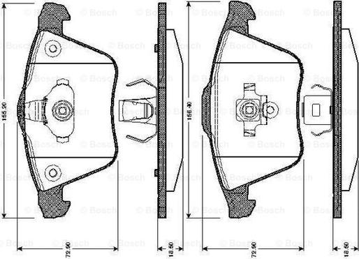 BOSCH 0 986 TB2 850 - Jarrupala, levyjarru inparts.fi