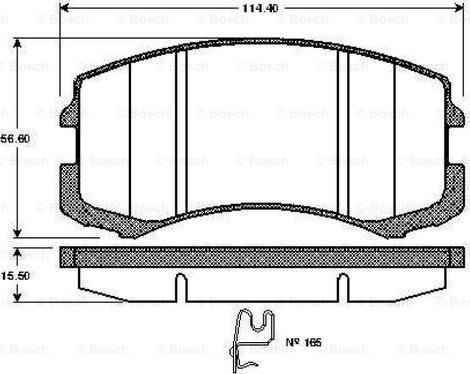 BOSCH 0 986 TB2 851 - Jarrupala, levyjarru inparts.fi