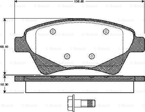 BOSCH 0 986 TB2 852 - Jarrupala, levyjarru inparts.fi