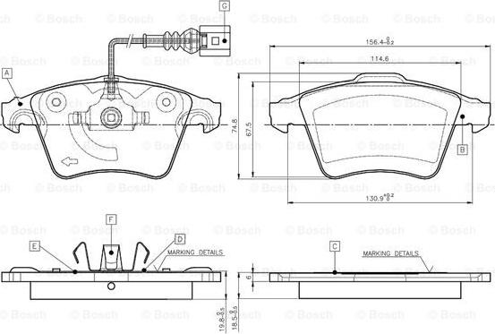 BOSCH 0 986 TB2 864 - Jarrupala, levyjarru inparts.fi