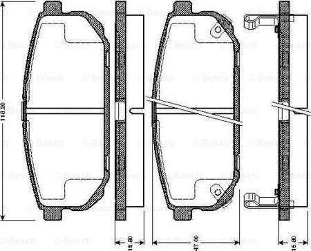 BOSCH 0 986 TB2 861 - Jarrupala, levyjarru inparts.fi