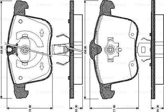 BOSCH 0 986 TB2 867 - Jarrupala, levyjarru inparts.fi