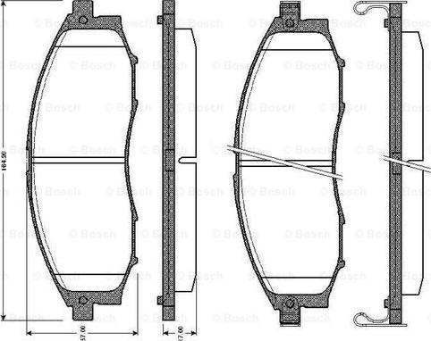 BOSCH 0 986 TB2 805 - Jarrupala, levyjarru inparts.fi