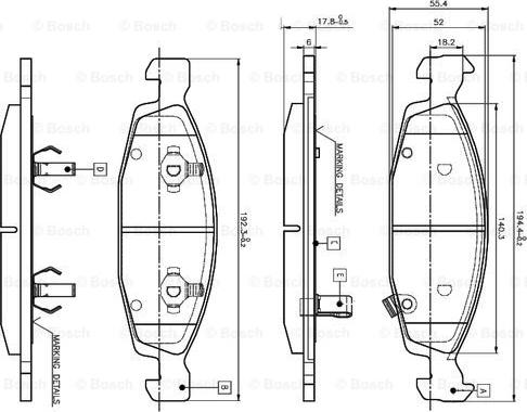 BOSCH 0 986 TB2 801 - Jarrupala, levyjarru inparts.fi