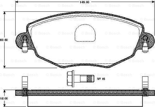 BOSCH 0 986 TB2 819 - Jarrupala, levyjarru inparts.fi