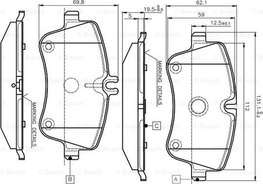 BOSCH 0 986 TB2 814 - Jarrupala, levyjarru inparts.fi