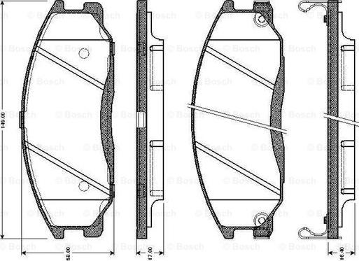 BOSCH 0 986 TB2 816 - Jarrupala, levyjarru inparts.fi