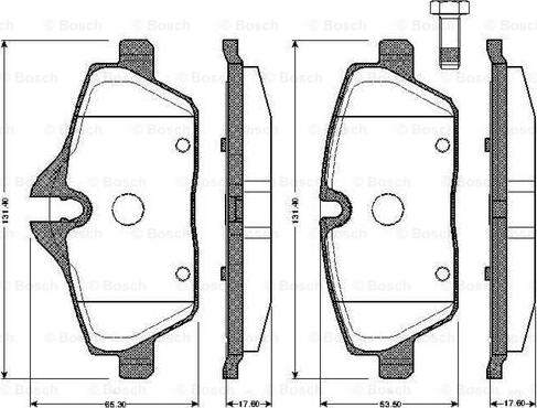 BOSCH 0 986 TB2 889 - Jarrupala, levyjarru inparts.fi