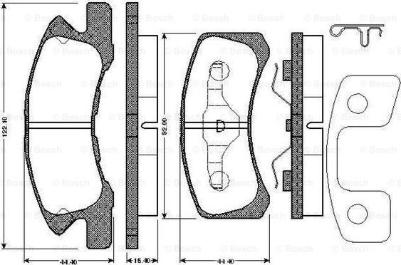 BOSCH 0 986 TB2 884 - Jarrupala, levyjarru inparts.fi