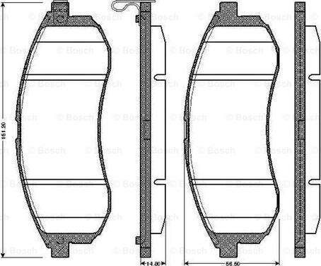 BOSCH 0 986 TB2 888 - Jarrupala, levyjarru inparts.fi