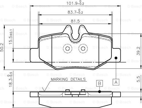 BOSCH 0 986 TB2 883 - Jarrupala, levyjarru inparts.fi