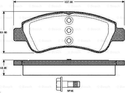 BOSCH 0 986 TB2 830 - Jarrupala, levyjarru inparts.fi