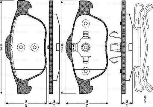 BOSCH 0 986 TB2 831 - Jarrupala, levyjarru inparts.fi