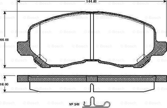 BOSCH 0 986 TB2 825 - Jarrupala, levyjarru inparts.fi