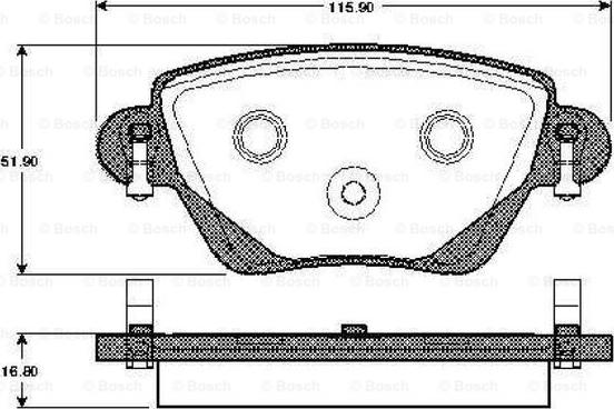 BOSCH 0 986 TB2 820 - Jarrupala, levyjarru inparts.fi