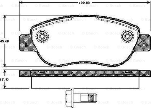 BOSCH 0 986 TB2 874 - Jarrupala, levyjarru inparts.fi