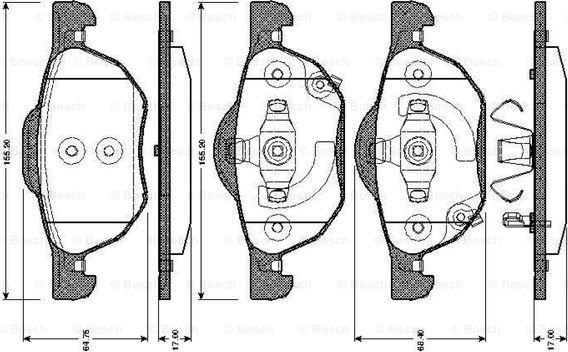 BOSCH 0 986 TB2 873 - Jarrupala, levyjarru inparts.fi