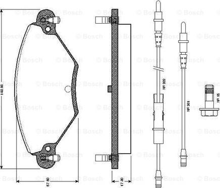 BOSCH 0 986 TB2 399 - Jarrupala, levyjarru inparts.fi