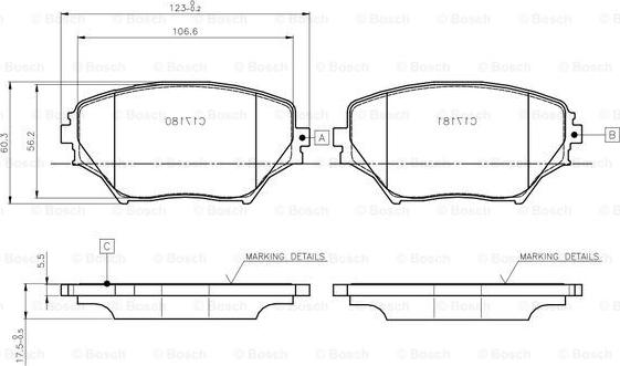 BOSCH 0 986 TB2 390 - Jarrupala, levyjarru inparts.fi