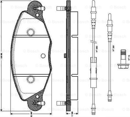 BOSCH 0 986 TB2 398 - Jarrupala, levyjarru inparts.fi