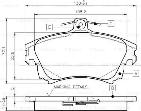 BOSCH 0 986 TB2 349 - Jarrupala, levyjarru inparts.fi