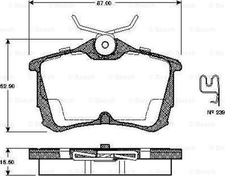 BOSCH 0 986 TB2 341 - Jarrupala, levyjarru inparts.fi