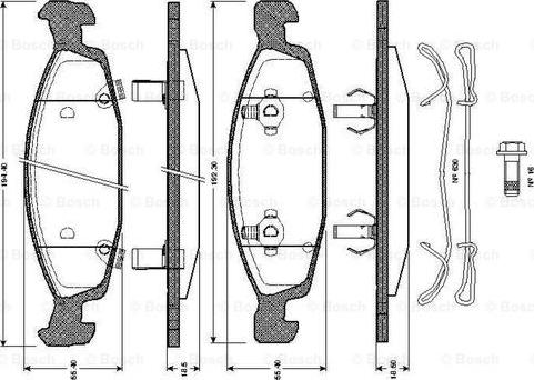 BOSCH 0 986 TB2 365 - Jarrupala, levyjarru inparts.fi