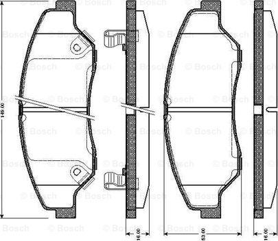 BOSCH 0 986 TB2 366 - Jarrupala, levyjarru inparts.fi