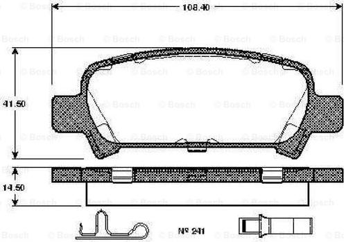 BOSCH 0 986 TB2 360 - Jarrupala, levyjarru inparts.fi