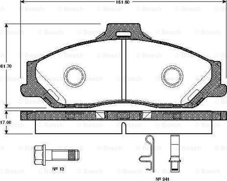 BOSCH 0 986 TB2 361 - Jarrupala, levyjarru inparts.fi