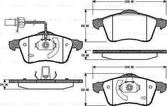 BOSCH 0 986 TB2 304 - Jarrupala, levyjarru inparts.fi