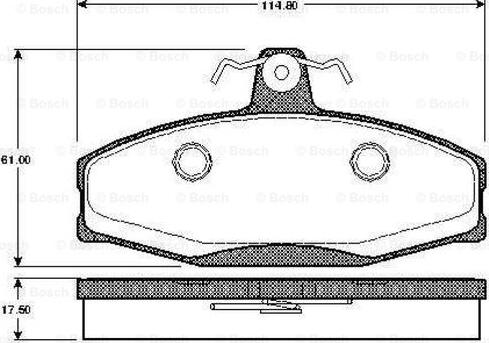 BOSCH 0 986 TB2 305 - Jarrupala, levyjarru inparts.fi