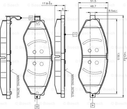 BOSCH 0 986 TB2 319 - Jarrupala, levyjarru inparts.fi