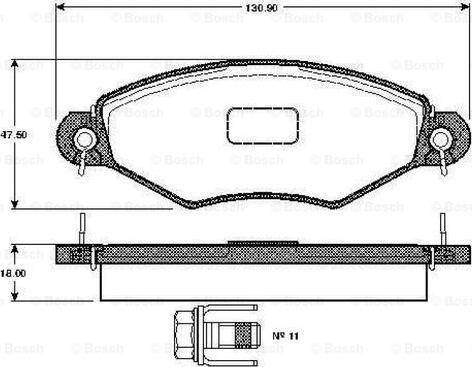 BOSCH 0 986 TB2 315 - Jarrupala, levyjarru inparts.fi