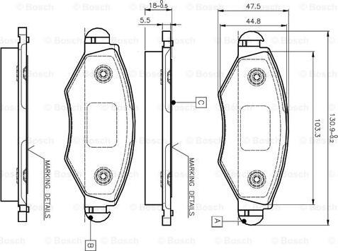 BOSCH 0 986 TB2 316 - Jarrupala, levyjarru inparts.fi