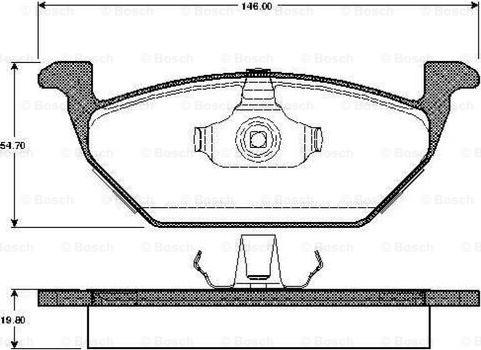 BOSCH 0 986 TB2 313 - Jarrupala, levyjarru inparts.fi