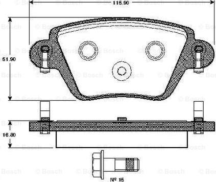 BOSCH 0 986 TB2 383 - Jarrupala, levyjarru inparts.fi