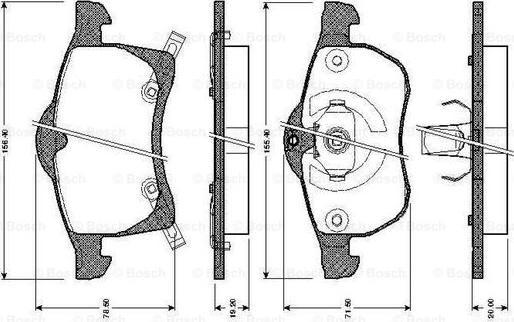 BOSCH 0 986 TB2 335 - Jarrupala, levyjarru inparts.fi