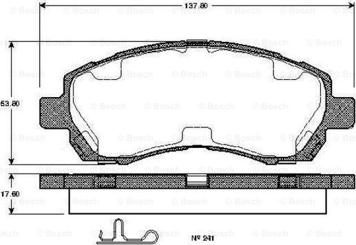 BOSCH 0 986 TB2 320 - Jarrupala, levyjarru inparts.fi