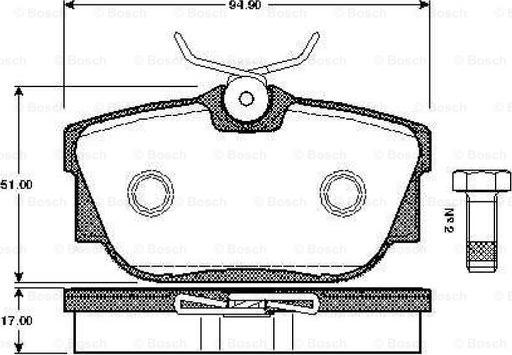 BOSCH 0 986 TB2 375 - Jarrupala, levyjarru inparts.fi