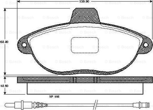 BOSCH 0 986 TB2 295 - Jarrupala, levyjarru inparts.fi