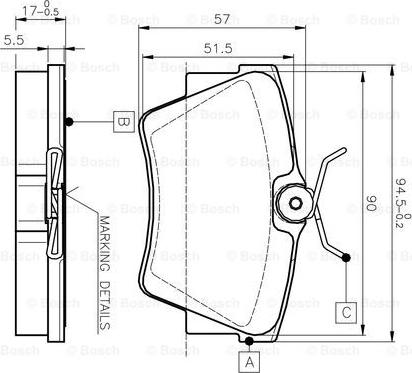 BOSCH 0 986 TB2 290 - Jarrupala, levyjarru inparts.fi