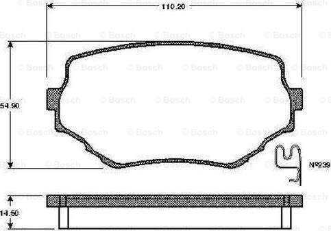 BOSCH 0 986 TB2 291 - Jarrupala, levyjarru inparts.fi