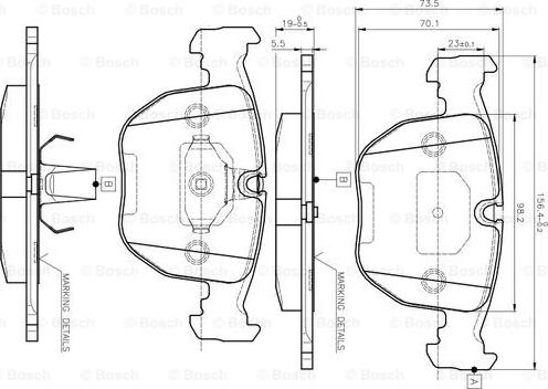 BOSCH 0 986 TB2 292 - Jarrupala, levyjarru inparts.fi