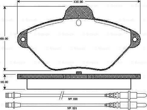 BOSCH 0 986 TB2 246 - Jarrupala, levyjarru inparts.fi