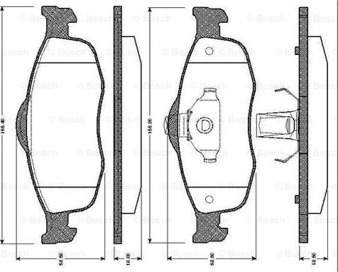 BOSCH 0 986 TB2 240 - Jarrupala, levyjarru inparts.fi